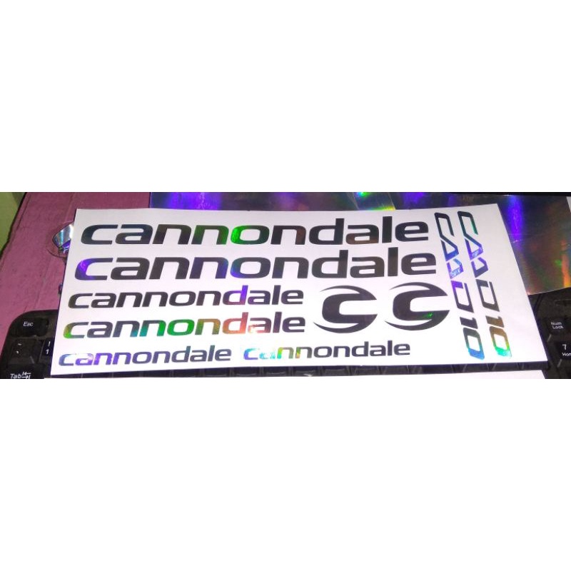 Cutting Sticker Sepeda Cannondale Hologram