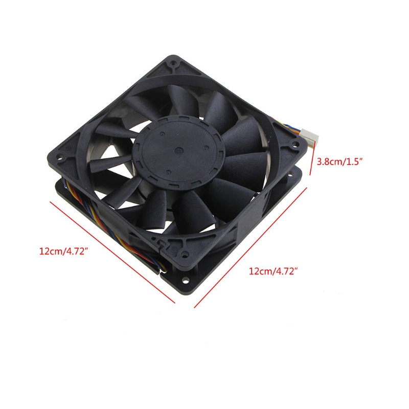 Bt Untuk DC Brushless Fan D12BM-12D 12CM Cooling Fan 120mm DC12V 2.3A Kipas Pendingin CPU 120x120x38mm 4P Dual Bearing4700 r