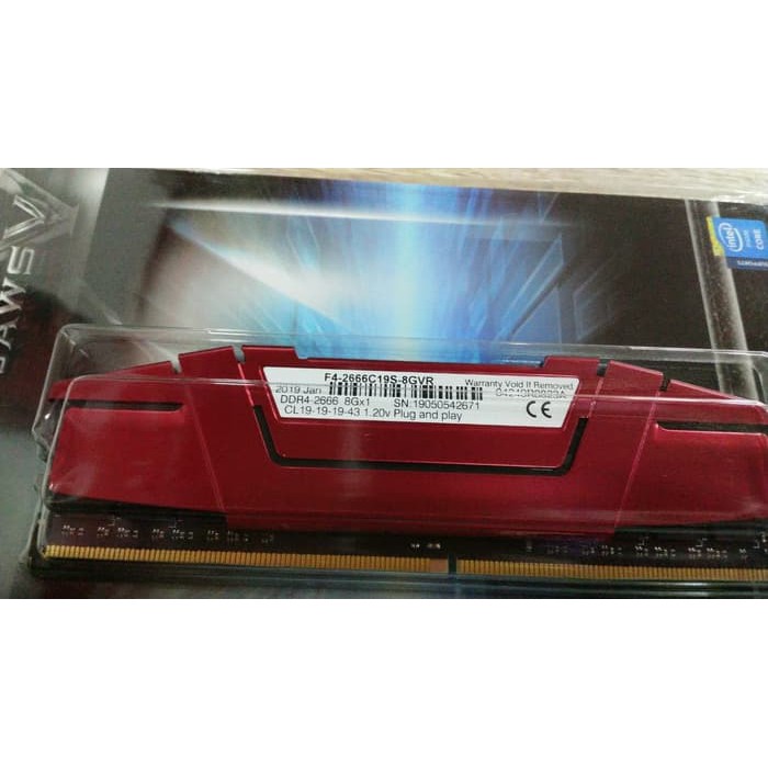 G.SKILL DDR4 RIPJAWS V 8GB 2666MHZ