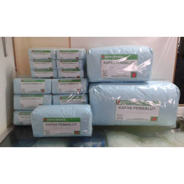 Kapas pembalut husada 25 gram dan 50 gram