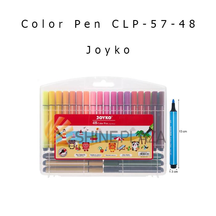 

Color Pen 48 Colors Joyko CLP-57 - Spidol Pulpen Pena 48 Warna Joyko Best Seller