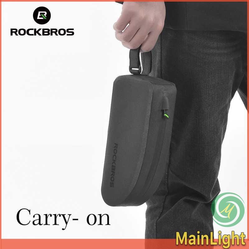 Grab Medan Tas Barang Rangka Sadel Sepeda Waterproof Bag Rockbros  AS-019-1 Hitam