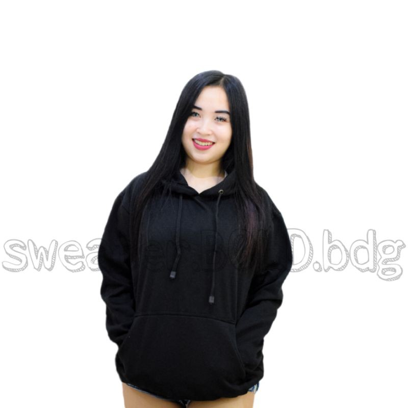 Hoodie Pria Distro Original Premium HITAM / Hoodie Pria POLOS Tebal hitam/ Hoodie POLOS Pria Wanita