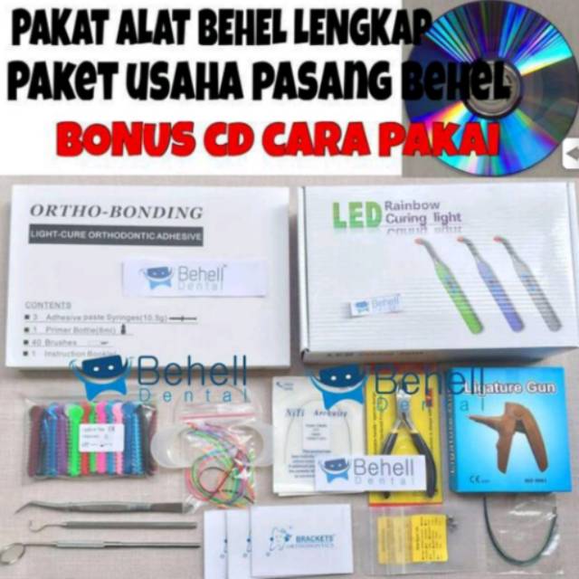 Paket Alat Pasang Behel Lengkap ( Laser ) / Usaha pemasangan behel LEM BESAR [ Dental 2 ]