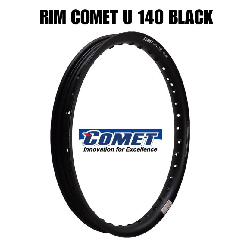 Velg TDR Comet 17 140 u shape setengah lingkaran Silver Hitam not takasago excel ORIGINAL