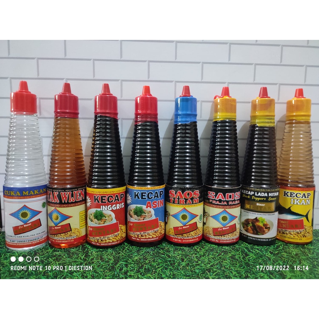 Aneka Macam Kecap Penyedap Rasa 150 mL Cap Sinar Mentari [Halal]