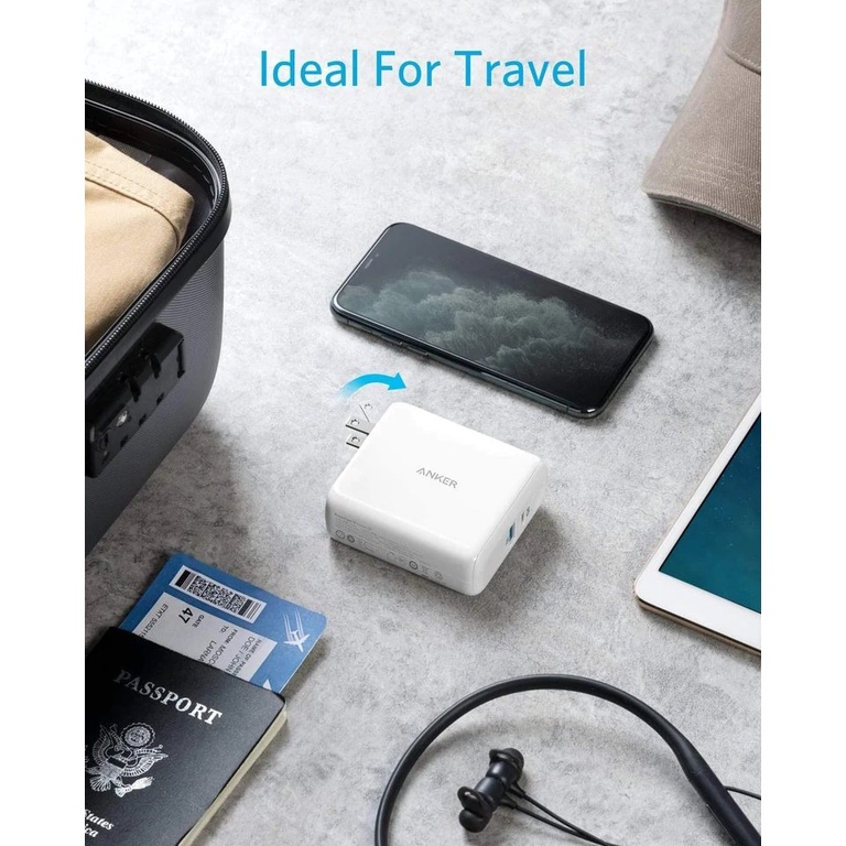 ANKER A1624 - 2-in-1 PowerCore III Fusion 5K - Support PD 18W - Charger dan Powerbank 5000mAh