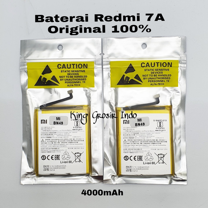 Baterai Xiaomi BN49 / BN 49 / Redmi 7A Original 100% Battery Battery BN49