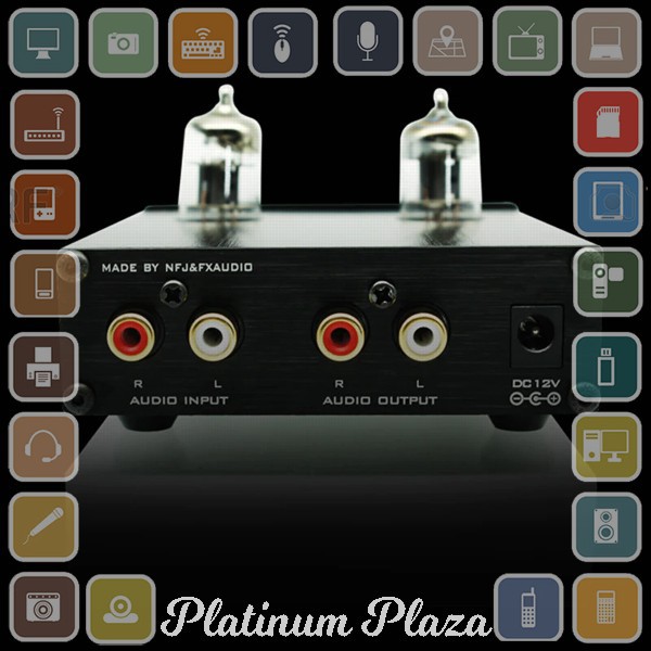 Fx-Audio Vacuum Tube Speaker Pre Amplifier HiFi Audio - Tube-01 - Black`6AJ24H-