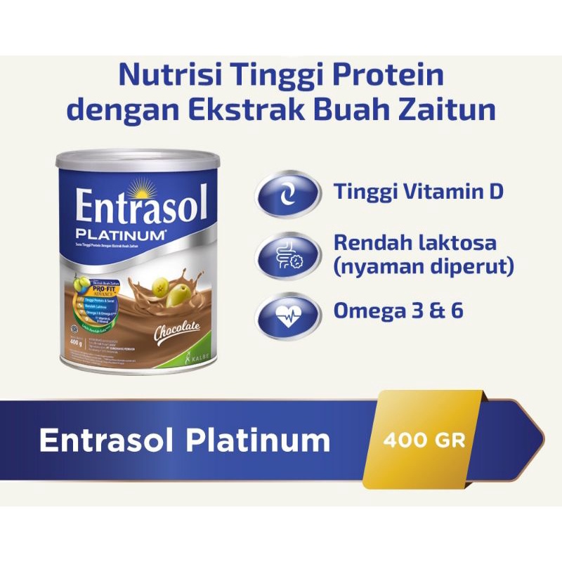 

ENTRASOL PLATINUM COKLAT 400 G SUSU NUTRISI LANSIA