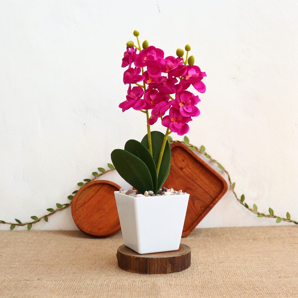 Bunga Anggrek Artificial Import-Bunga Hiasan Rumah-Bunga Anggrek Imitasi