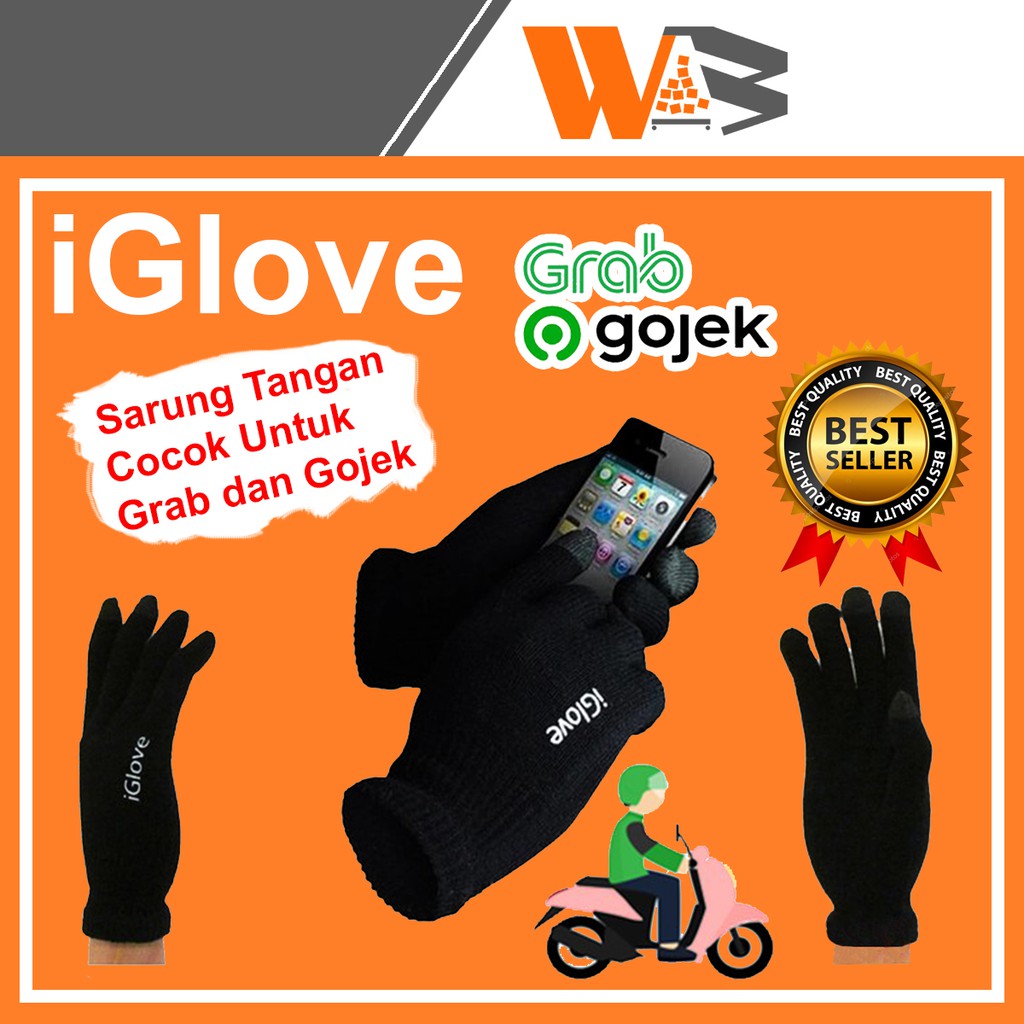 COD GROSIR IGLOVE TOUCH SCREEN SMARTPHONES IPHONE SARUNG TANGAN MOTOR HP ANDROID TERMURAH