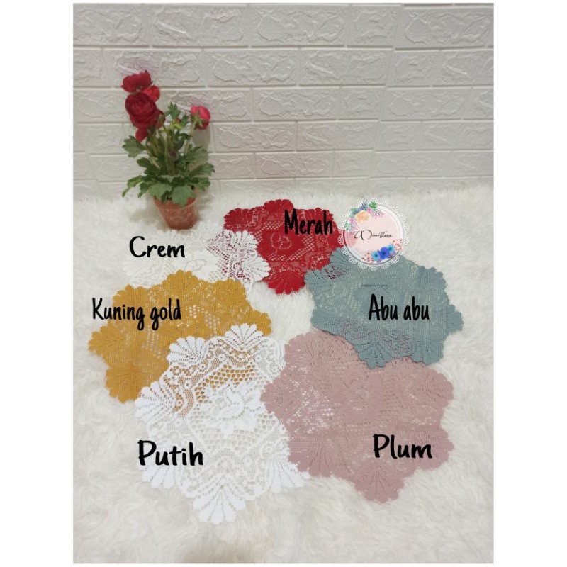 TAPLAK MEJA TAMU BULAT KECIL / TAPLAK MEJA TAMU BULAT