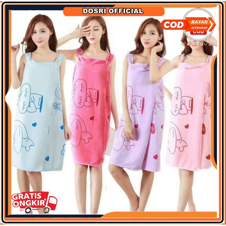 [BISA COD] Baju Handuk Multifungsi Baju Handuk Motif Model Kimono Handuk Pakaian