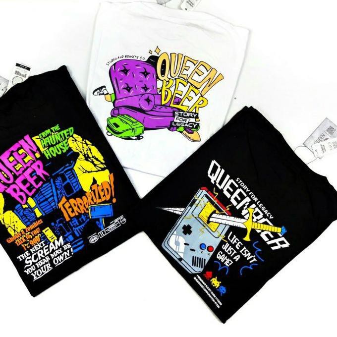 ← [] BAJU KAOS QUEEN BEER Distro Bandung / TSHIRT QUEENBEER Premium FREE STICKER ➳