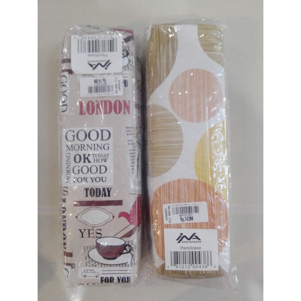 

Ina design pensil case tempat pensil kain motif
