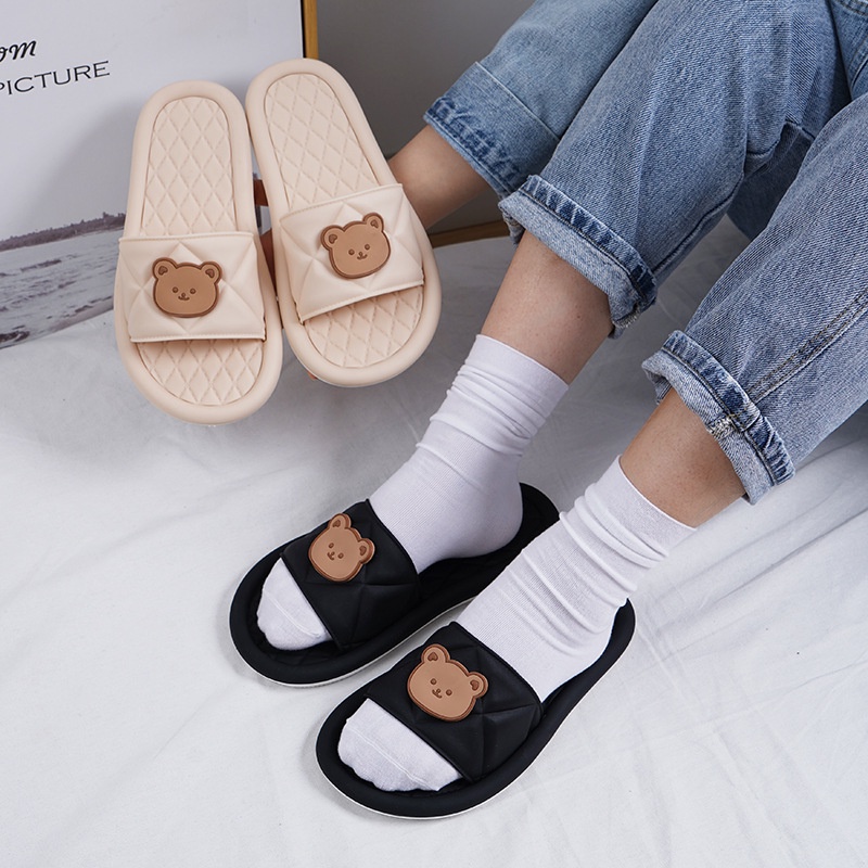 [littlecrab] Sendal Rumah Berkualitas Bear Atas Sandal Lucu Unik Beruang Keren Trendy Sandal Empuk Sendal Karet Korean Style