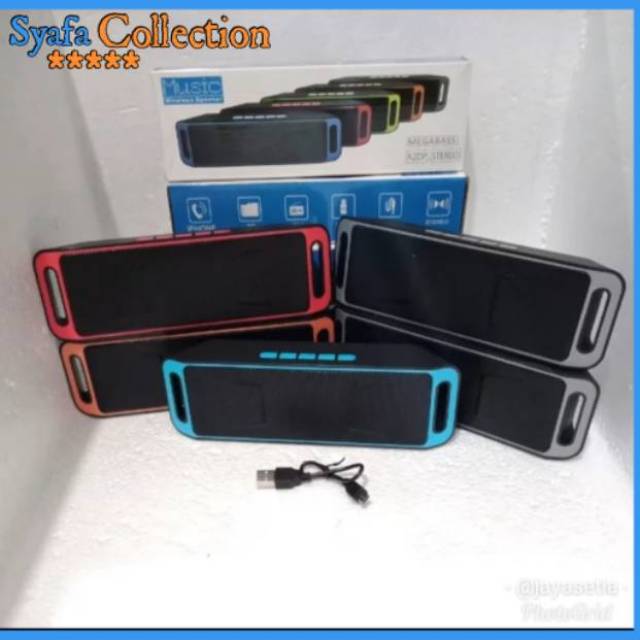 Speaker Bluetooth A2DP SC208 - Speaker Stereo MEGA BASS