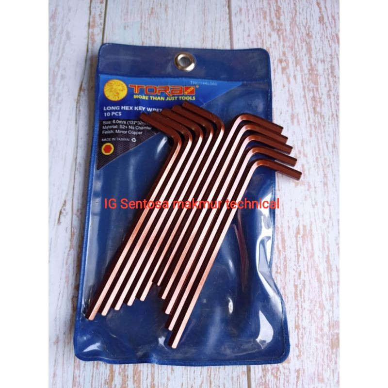 TORA 6 MM Kunci L Long Panjang Hex Key 6mm S2