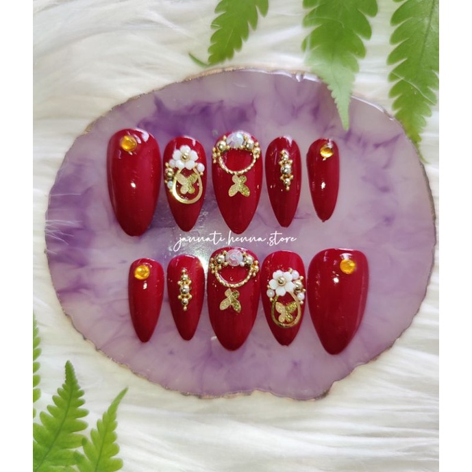 CHARM NAIL ART AKSESORIS KUKU PALSU AKSESORIS NAIL ART KUPU-KUPU CHARM KUPU-KUPU