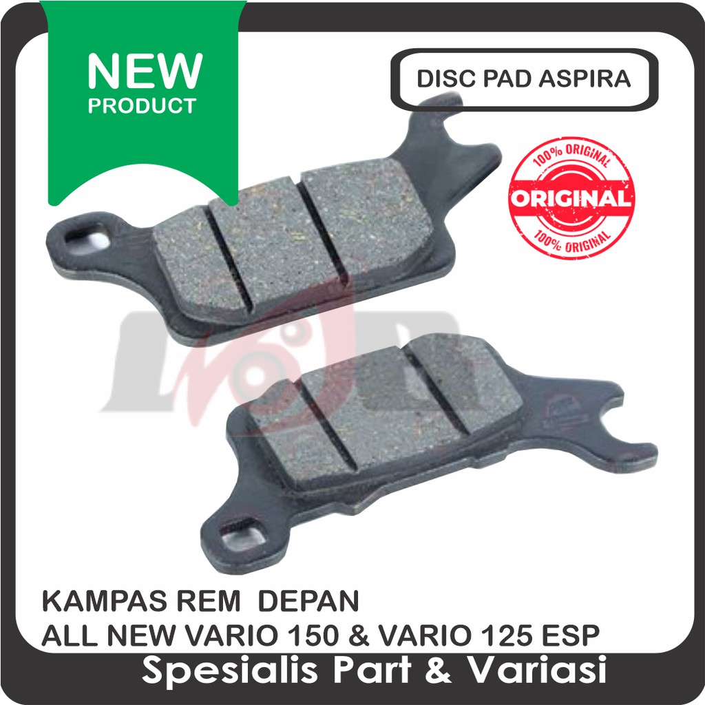 ASPIRA Disc Pad All New Vario 150 125 Kampas Rem Cakram Depan ESP