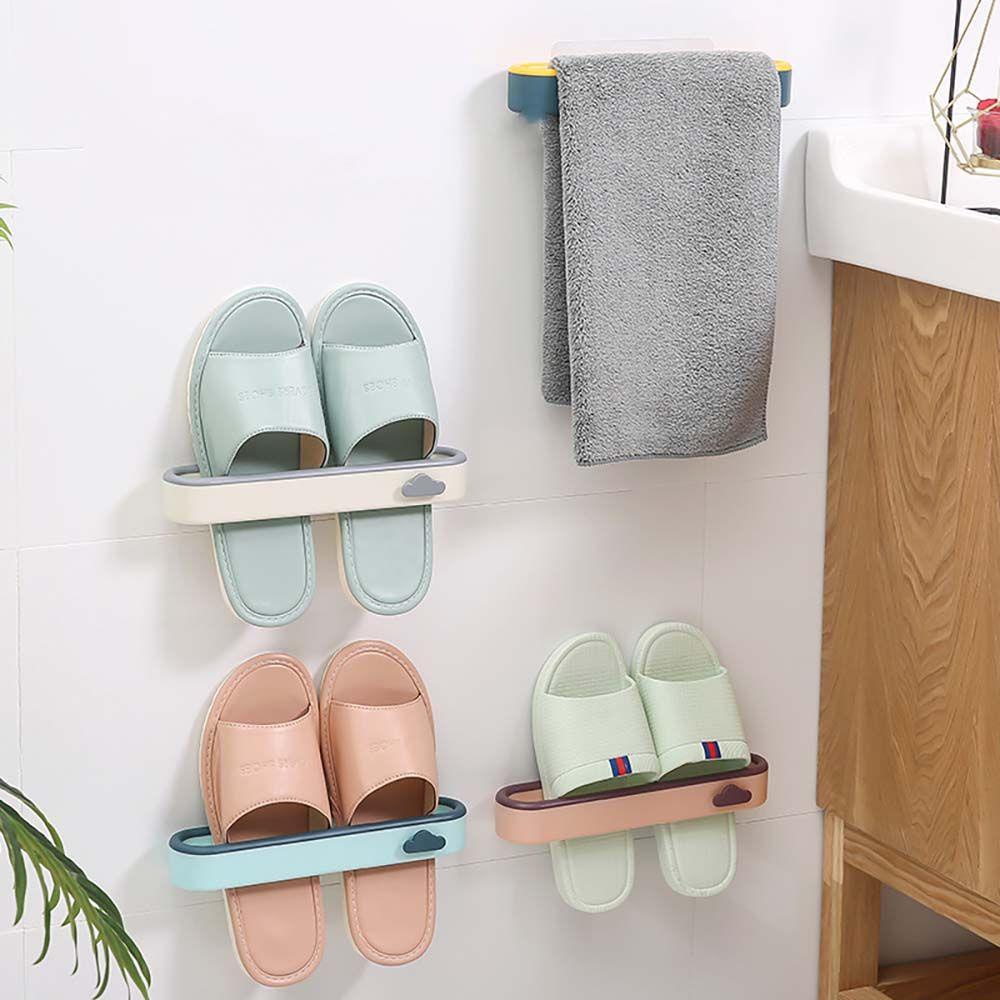 【 ELEGANT 】 Rak Sepatu Hemat Tempat Seamless Slipper Organizer Gadget Dapur Olahraga Shoes Home Slipper Rack