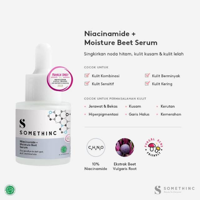 [FREE GIFT] Somethinc Niacinamide, Hyaluronic B5, AHA BHA peeling solution  20ml