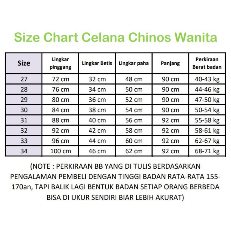 CELANA CHINO PREMIUM WANITA KATUN STRETCH SKINNY PENSIL uk.