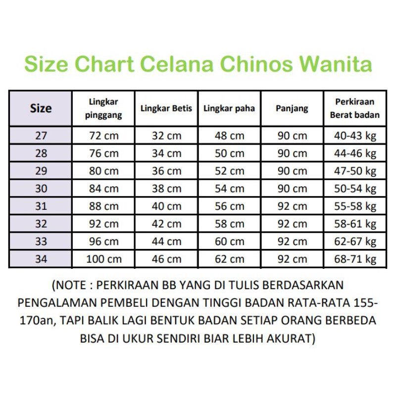 CELANA CHINO PREMIUM WANITA KATUN STRETCH SKINNY PENSIL uk.