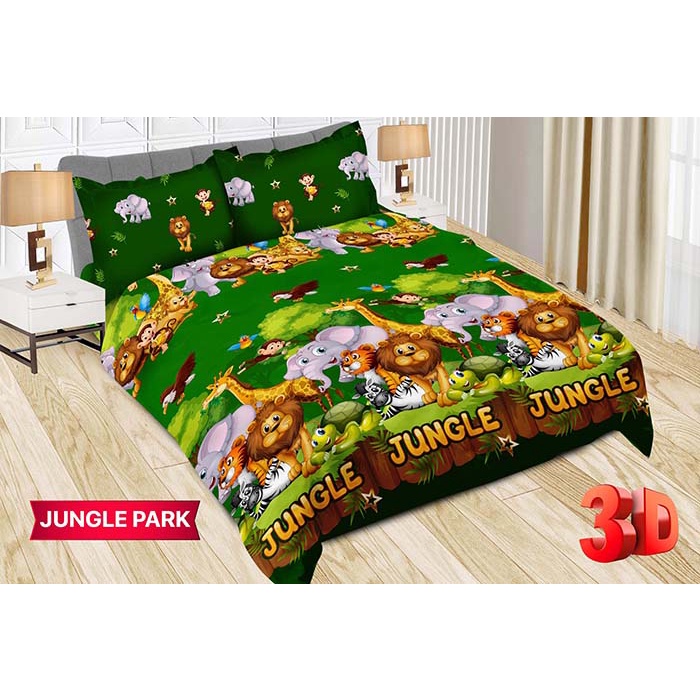 Wajib Anteraja 1 Kg Only (Hanya) Bedcover Bonita Junggle 180x200