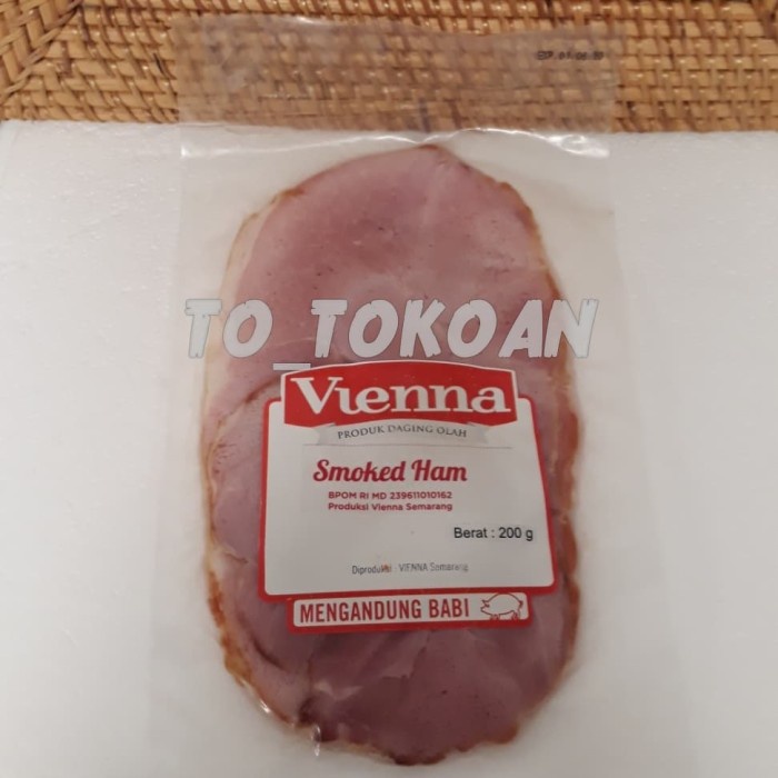 

Daging Asap - Vienna Smoked Ham Slice Daging Babi Asap 200 Gr