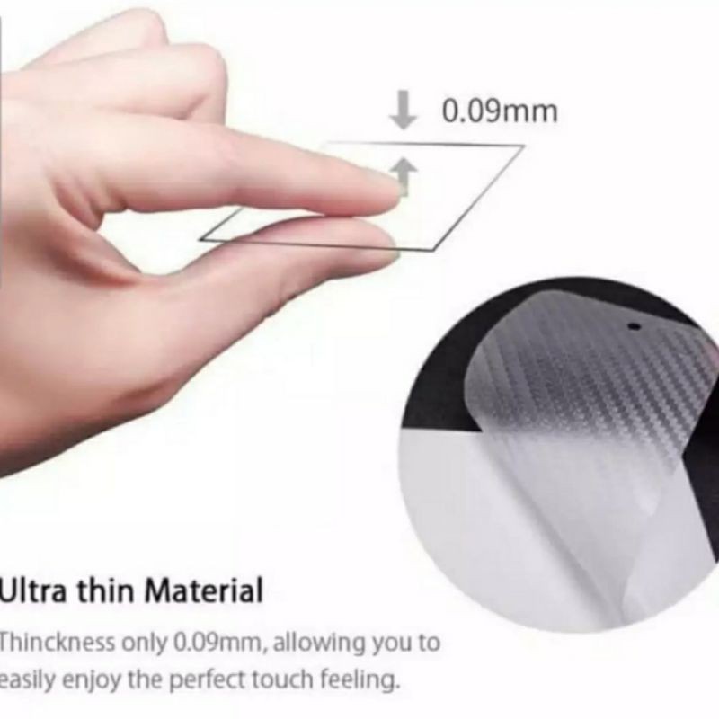 GARSKIN CARBON STICKER REALME 7i /7 PRO BACK SCREEN PROTECTOR TRANSPARAN SKIN