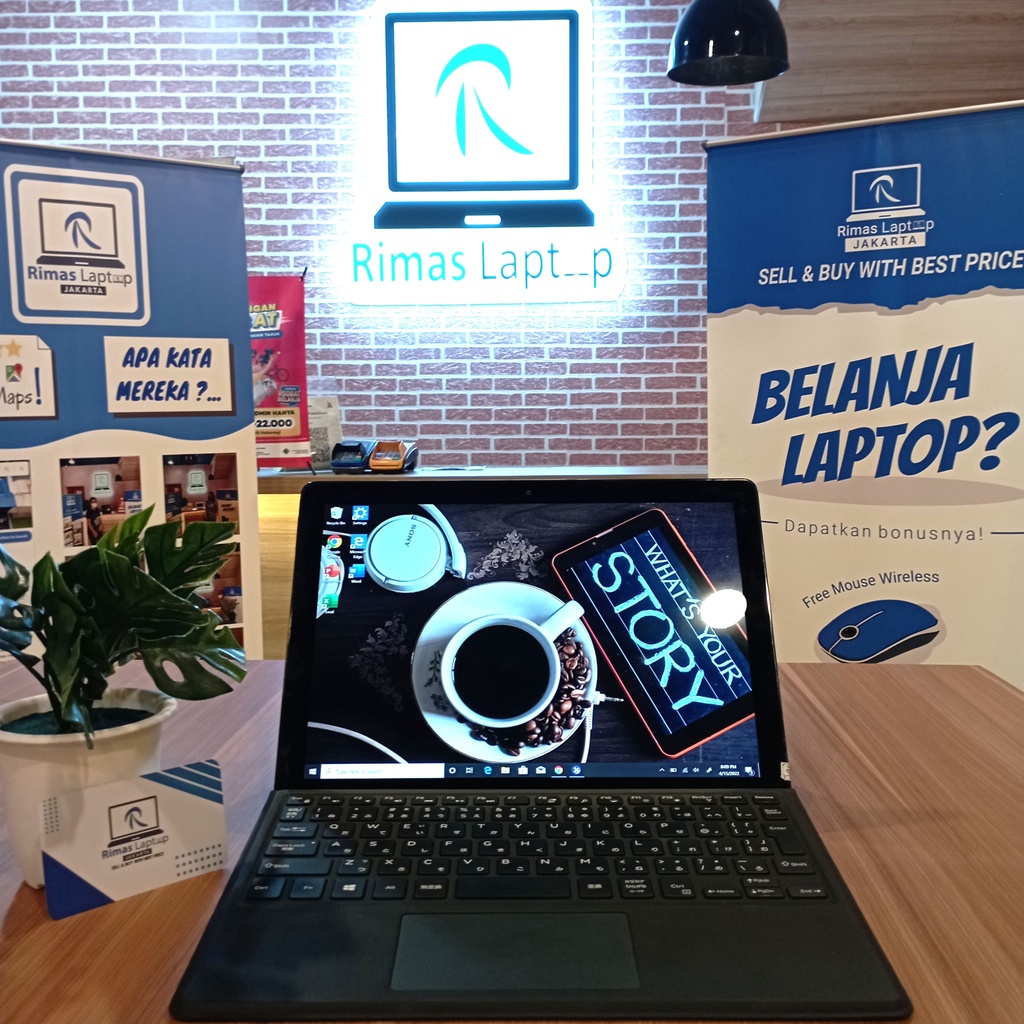 DELL LATITUDE 2 IN 1 TOUCHSCREEN i5 Gen7 Ram 8GB SSD128GB Second Bekas