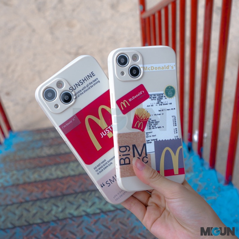MCDONALD’S Softcase - CASE for OPPO REALME A5S A12 A11K A7 A15 A15S A16 A33 A53 A54 A52 A92 A52020 A92020 REALME5 5i C3 C11 C20 C12 C15 C20 C112021 C21 C25