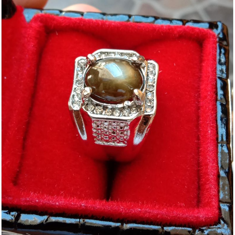 Cincin Bangsing Black Safir Star Natural