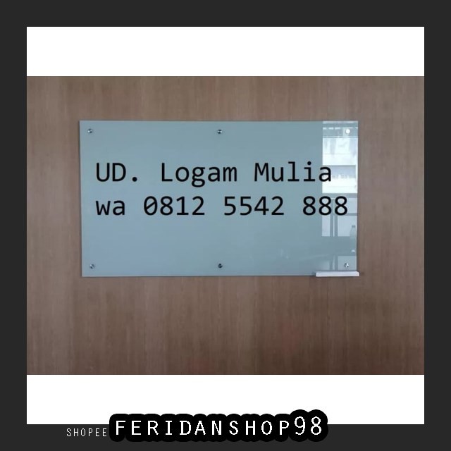 

FS1008 PAPAN TULIS & TEMPEL GLASSBOARD 90X120 - ATK PAPAN TULIS KACA GLASS BOARD TERMURAH BY FERIDAN