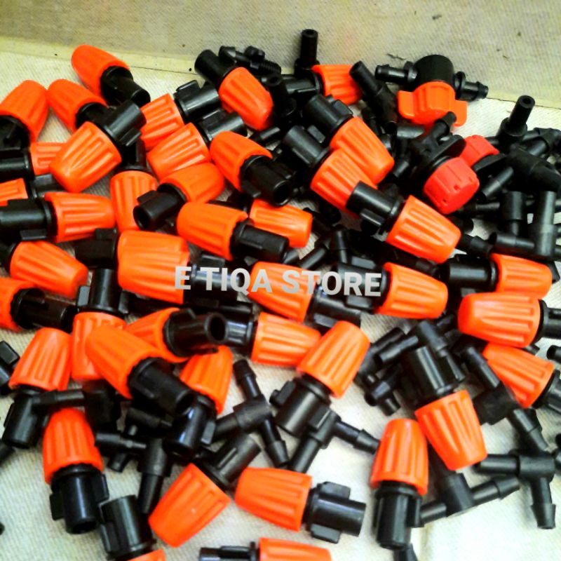 MISTING NOZZLE SPRAYER HEAD FOGGER ADJUSTABLE MIST SPRINKLE ALAT SIRAM TAMAN KEBUN KEPALA PENGABUT P