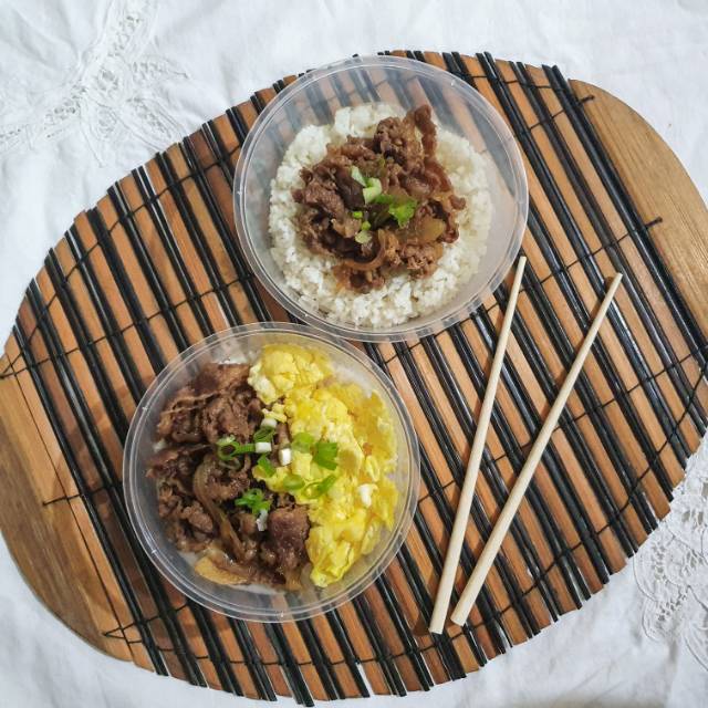 

Gyudon Varian Polos / dengan Telur