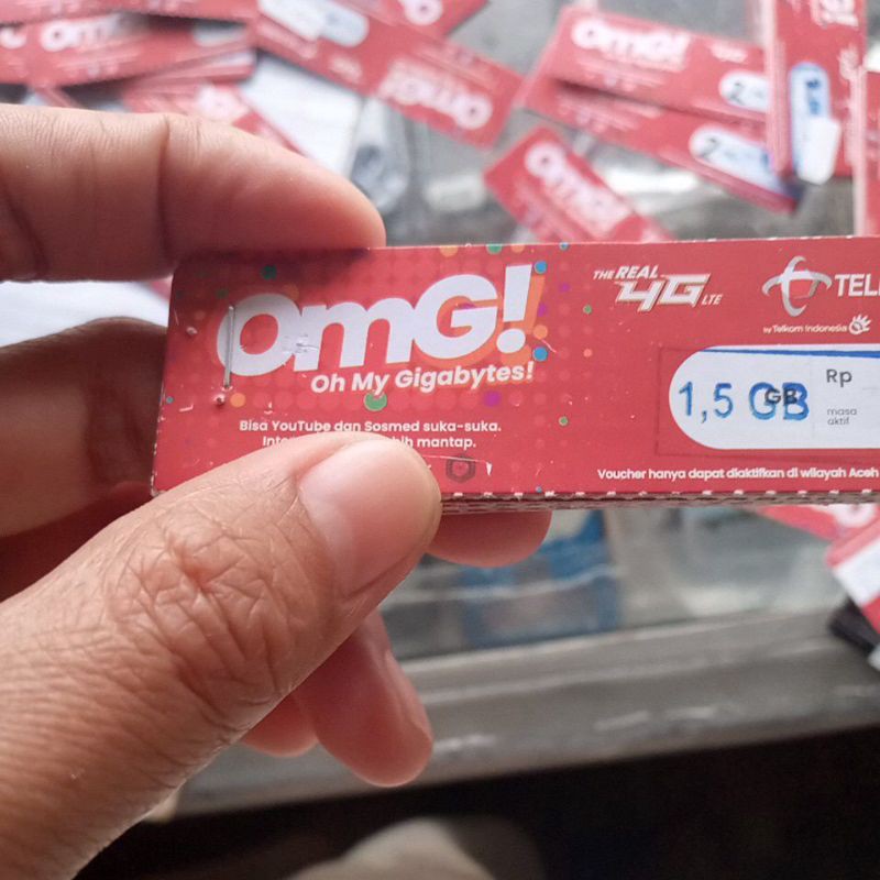 voucher Telkomsel,1,5G,2GB,3GB utk area Aceh dan Sumatera Utara.