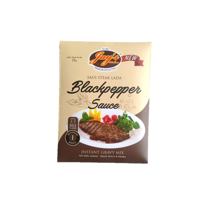

Jay's Kitchen Blackpepper Sauce Steak 25gr