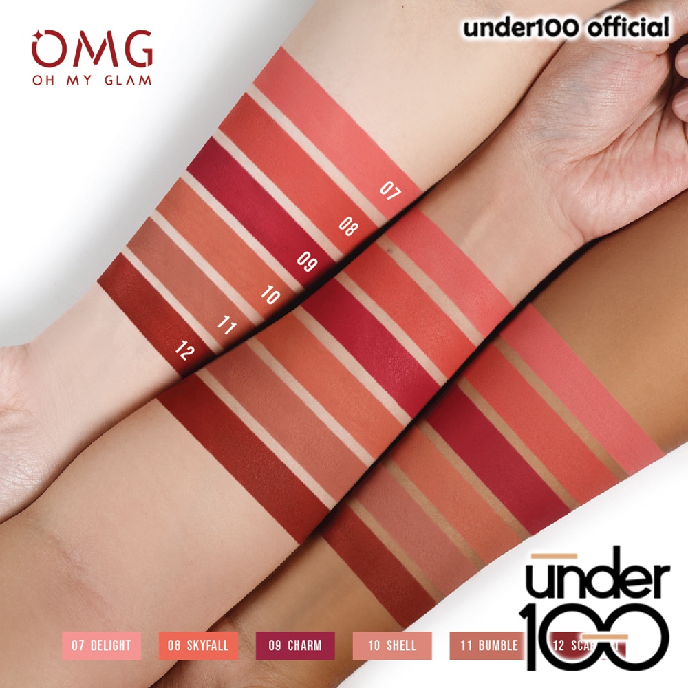 ❤ UNDER100 ❤ OMG Oh My Glam Matte Kiss Lip Cream 3.5g ( lipstick lipstik lipcream ) ✔️BPOM halal