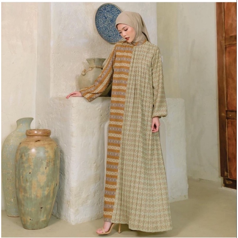 New Padma Dress by Muda Warna Green ukuran Xxl
