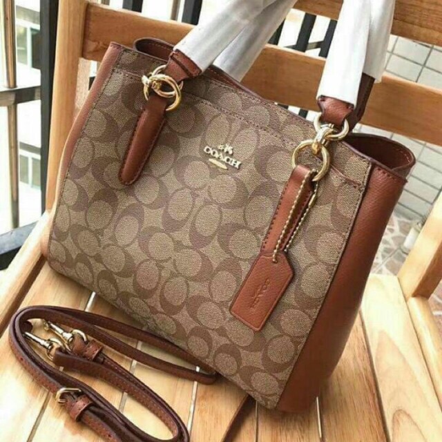 Coach minetta crossbody totebag original tas authentic in signature