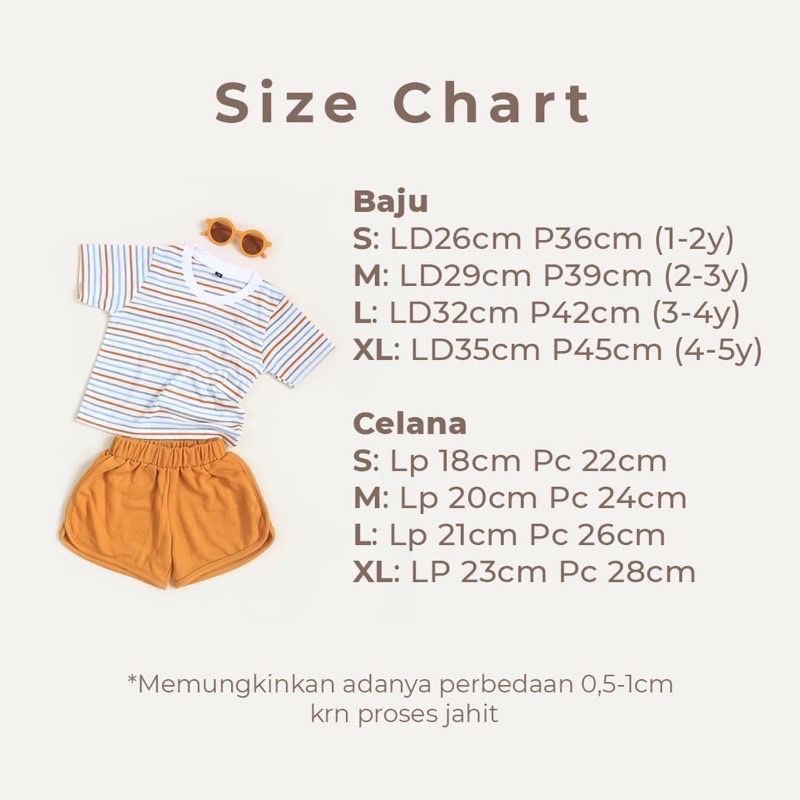 Bara Stripes | Setelan anak unisex