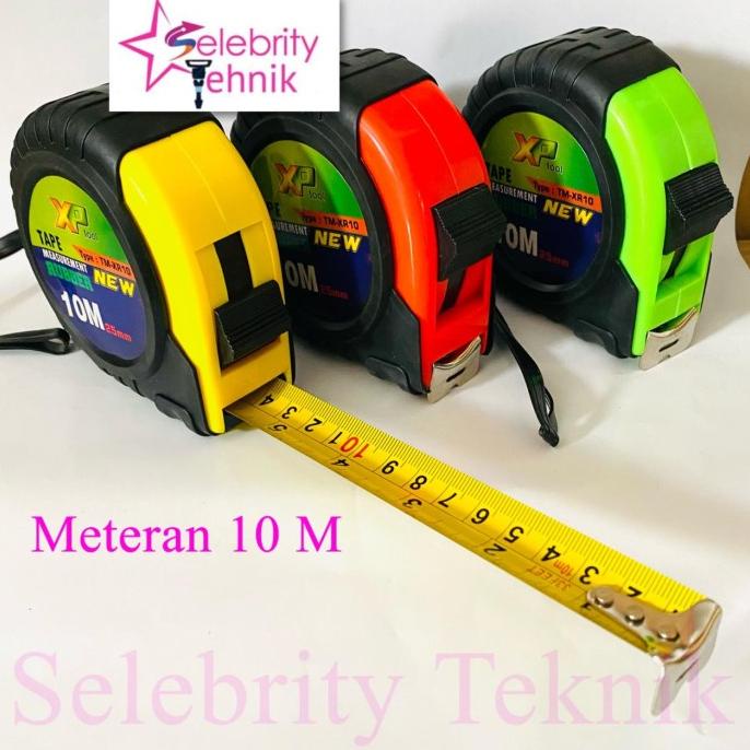 Meteran 25mm 10 Meter Karet XP Tool selebr17 Juara