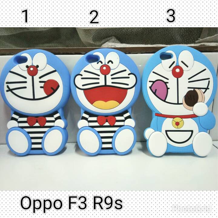 Case 3D Doraemon Oppo F3 R9s / Silicon case Oppo F3 R9s Karakter Stitch A77