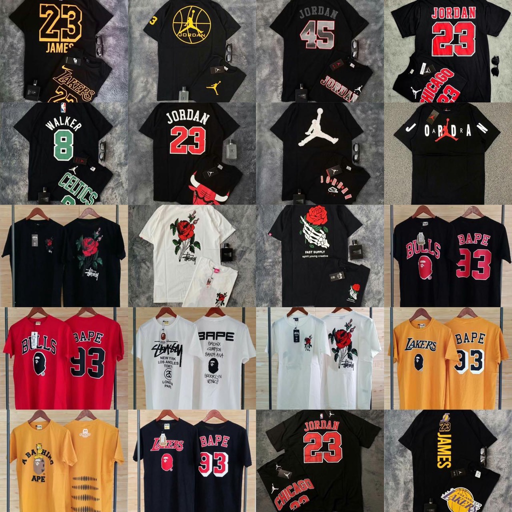 Kaos Bulls T Shirt Chicago Bulls23 Jordan