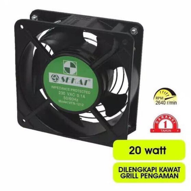 Kipas Angin Pendingin Komputer / Mesin Cooling Fan VFN 1212 Sekai