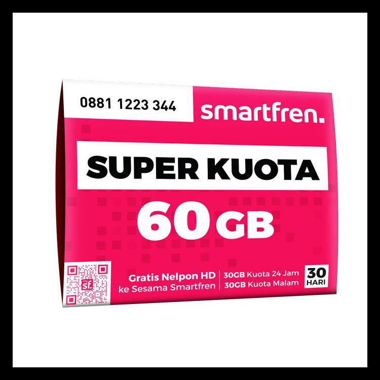 Kartu Perdana Modem & Hp Smartfren 4G Lte (Band 5 & 40) 60 Gb Kode 316