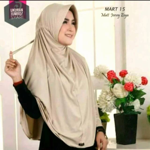 SERUT JOKOWI UKURAN JUMBO JILBAB INSTAN KHIMAR POLOS JERSEY SYARI HIJAB XL SUPER